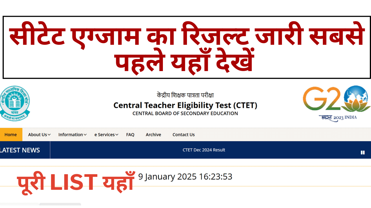 CTET Result 2024