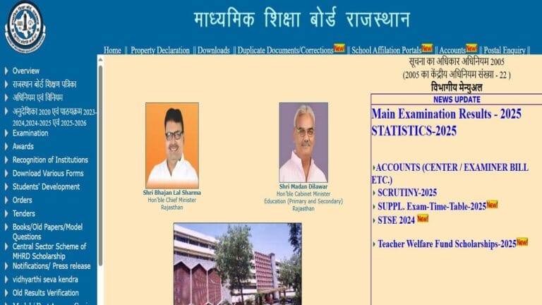 Rajasthan Board Exam 2026 Model Question Paper