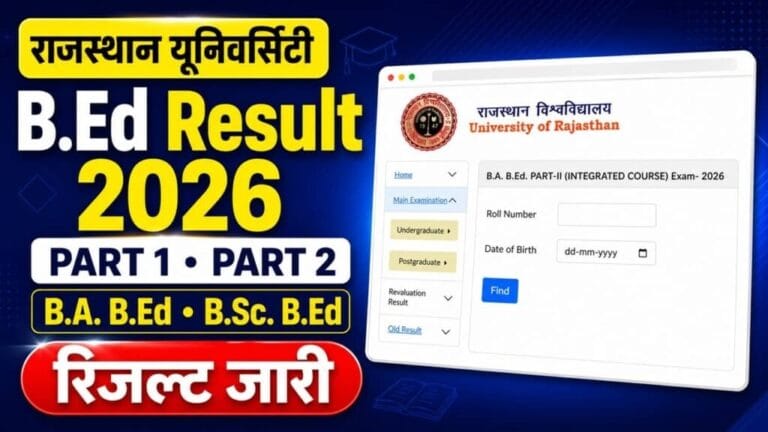 Rajasthan University BEd Result 2026 1024x576 1