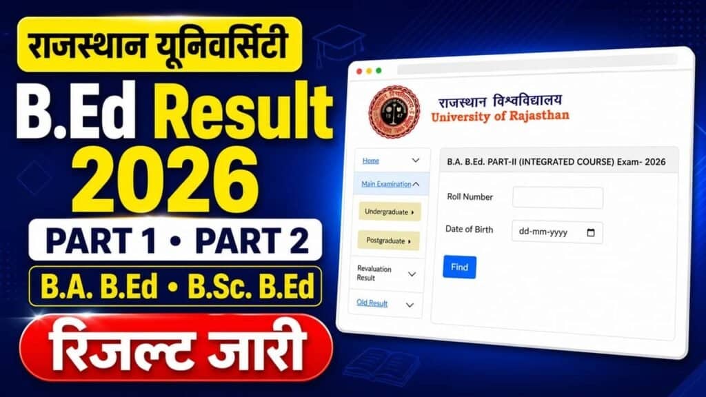 Rajasthan University BEd Result 2026 1024x576 1
