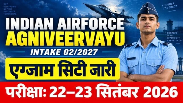 Indian Airforce Agniveervayu Exam City 2026 1024x576 1