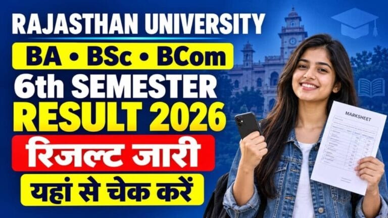 Rajasthan University BA BSc BCom 6th Semester Result 2026 1024x576 1