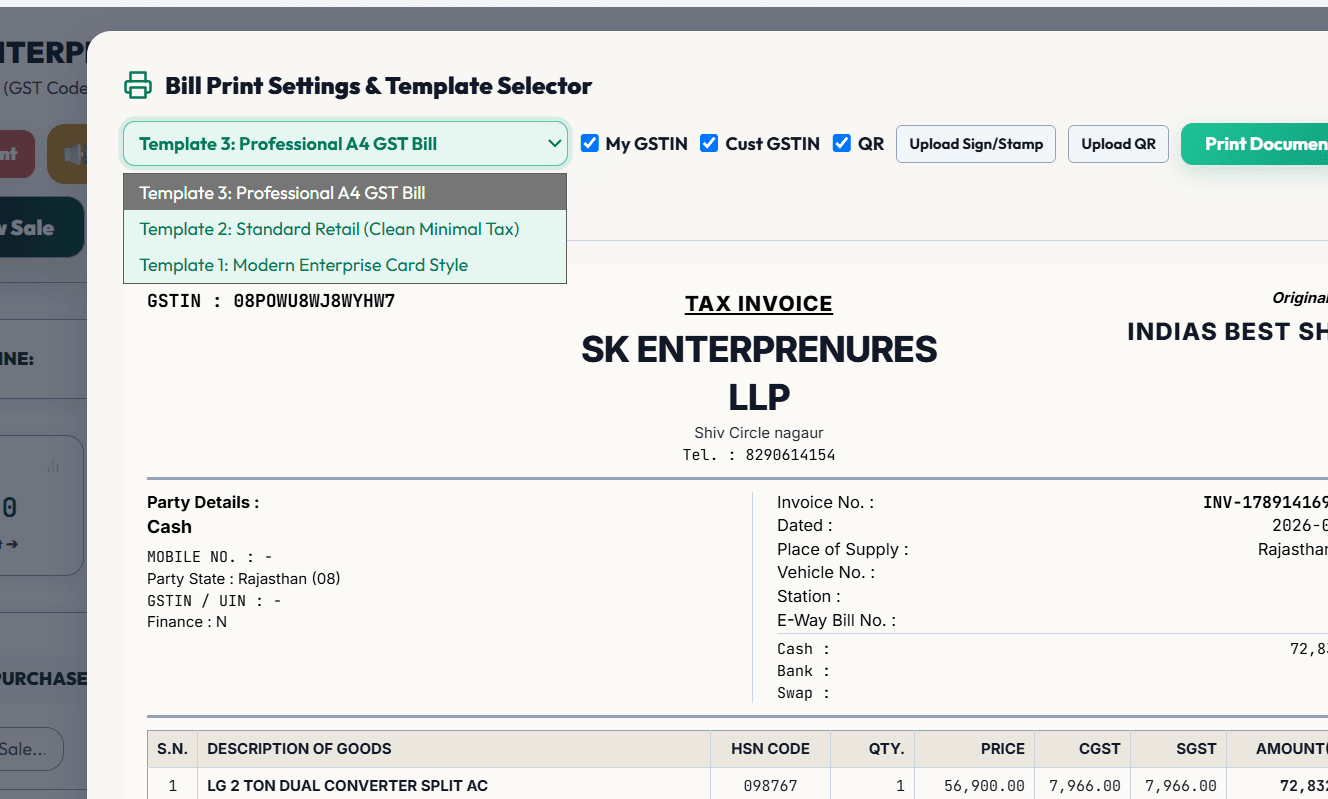 Professional GST A4